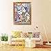 5D Diamond Painting Kit, Full Drill Paint with Diamonds Embroidery Tools for Home Wall Decor - Abstract Cats 12 x 16inch