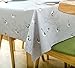 LEEVAN Heavy Weight Vinyl Rectangle Table Cover Wipe Clean PVC Tablecloth Oil-Proof/Waterproof Stain-Resistant-54X72 Inch - 137X185 cm(Small Bird)