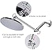 HOMEIDEAS 10 INCH Adjustable Showerhead Height Extension Shower Arm Extension, Shower Height Extender, Solid Brass Chrome Finished