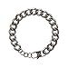 Benevolence LA Mens Bracelet Chain Silver Steel: Curb Chain Hand Bracelets for Charity