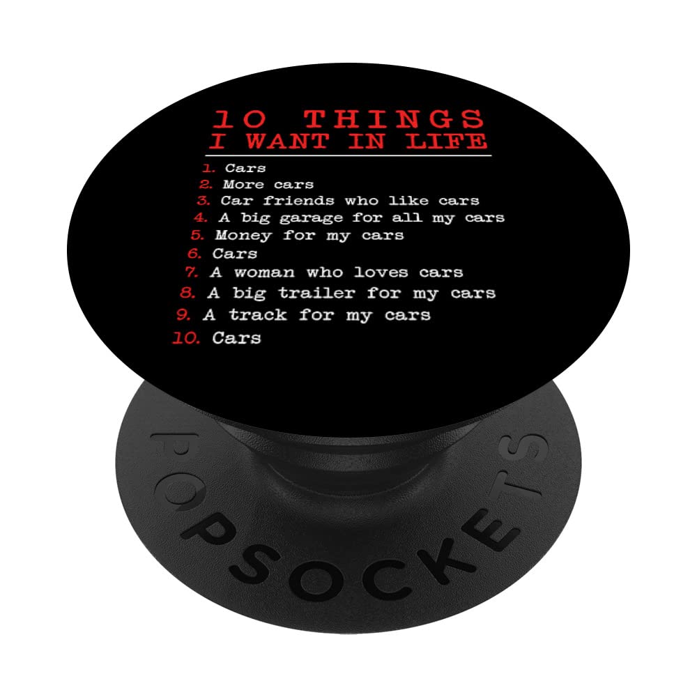 10 Things I Want In My Life Cars More Cars PopSockets Swappable PopGrip