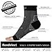 RENDVIEET Plantar Fasciitis Socks with Arch Support 2 Pair Compression Foot Sleeves for Men & Women Ankle Brace Compression Sleeve Foot Care Compression Sleeve Socks (2Black, L/XL)