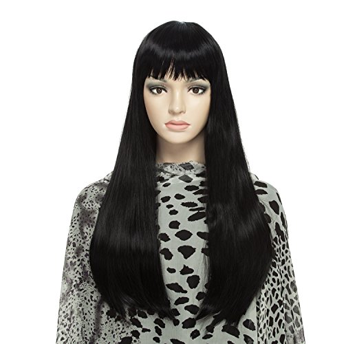 Daots wig 24-inch straight cosplay synthetic wig for wo…