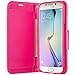 Galaxy S7 Edge Case, Samsung Galaxy S7 Edge Wallet Case, Flip Folio [Kickstand Feature] Pu Leather Wallet Case with ID & Credit Card Slot For S7 Edge (5 Card Slot Hot Pink)
