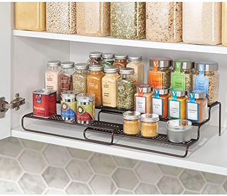 Amazon Com Mdesign Adjustable Expandable Kitchen Wire Metal