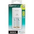 Sony BCG34HW2RN Cycle Energy NiMH Compact Charger with Two 1000 mAh AA Battery