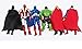 Superheroes The Avengers Batman Superman Iron Man Hulk Thor Captain America Joint Moveable PVC Figure Model Toys 6 Pieces