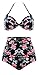 Angerella Women's Retro Vintage High Waist Bikini Two Piece Swimsuits