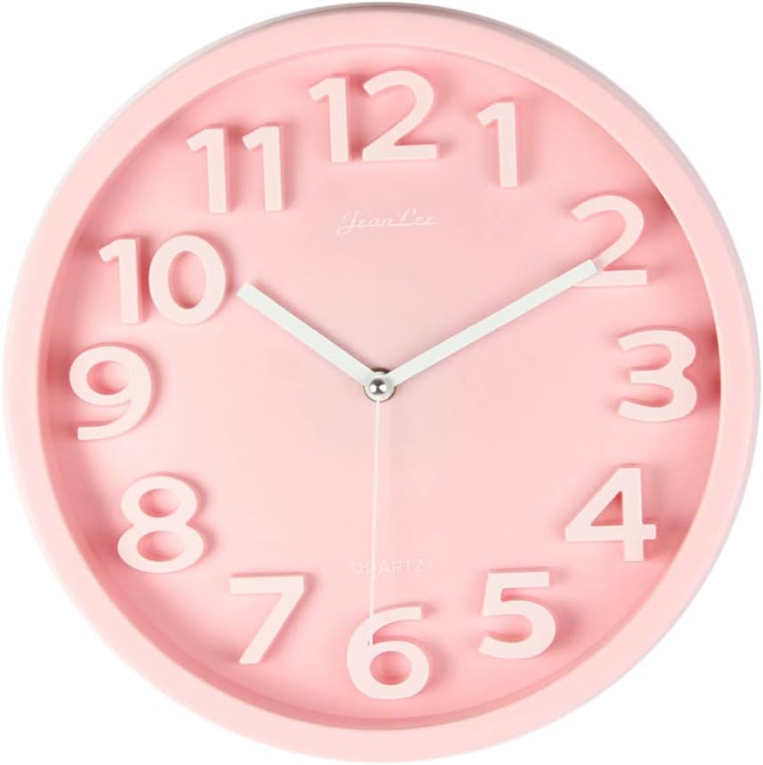 Wall Clock Art 3D Large Quartz Non Ticking silent 12 Inch with Modern Design for Kids/Children, Office/Living Room/Kitchen/, Electronic Tickless 30cm