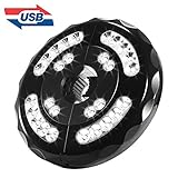 Umbrella Lights，BESWILL Patio Umbrella Lights Cordless 28 LED Lights with Three Lighting Modes for Camping Tents & Outdoor Use (Rechargeable)
