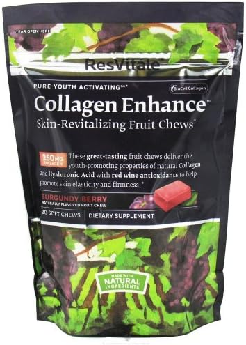 ResVitale Collagen Enhance - Burgandy Berry 30 Chews by ResVitale