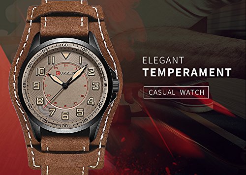 CURREN 8279 Top Brand Luxury Reloj Relojes de Pulsera de Cuero Ocasionales de la Nueva Manera de los Hombres - Imagen 4