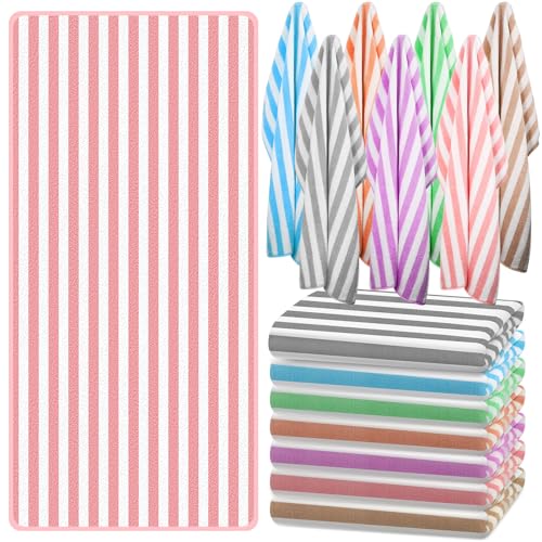 Photo 1 of  Striped Towel for Hotel, Spa Hot Tub, Bath  (Multicolored)
