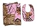 Mossy Oak Pink Baby Blanket + Bib Super Soft Gift Set (Newborn-24 Month)