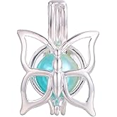 Vie jeune 10pcs Silver Pearl Cage Locket Pendants, Essential Oil Diffuser DIY Necklace Bracelet Jewelry Making Craft, Bulk Beads Aromatherapy Diffuser Charms Gifts for Women Girls