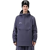 HIGH EXPERIENCE Ski Hoodie Snowboard Pullover Jacket Snow Anarok Baggy Waterproof Windproof Insulated for Women Men