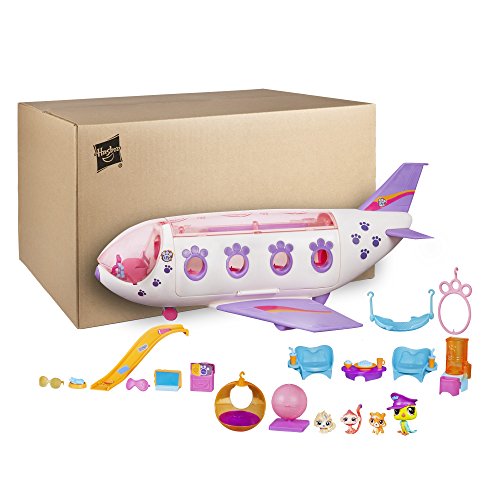 Littlest Pet Shop Jet Playset, Includes 4 Exclusive Pets, Ages 4 and up