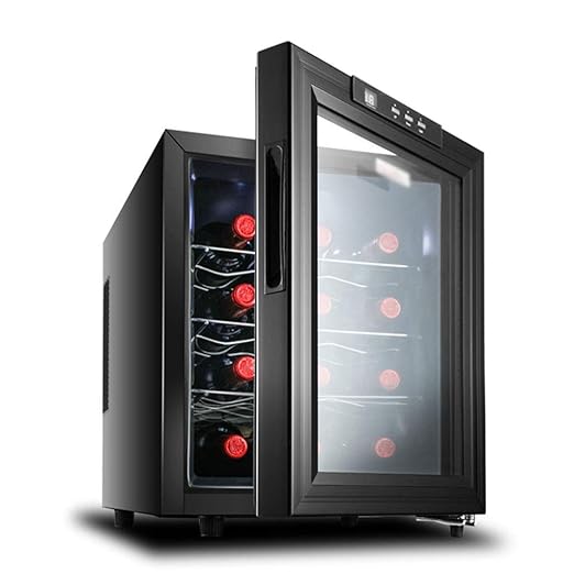 GXFC 12 Botella Vinoteca, Termoeléctrico Mini Nevera para vinos ...