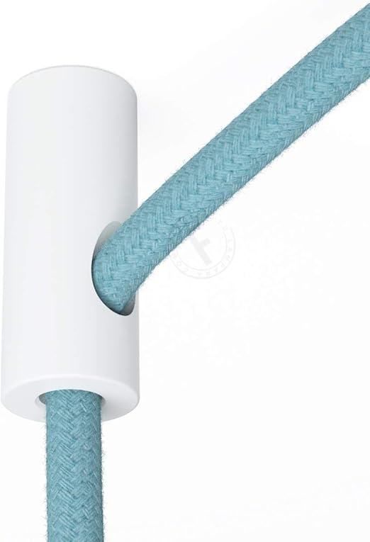 sujeta cables color blanco para techo con prisionero accesorios para lamparas