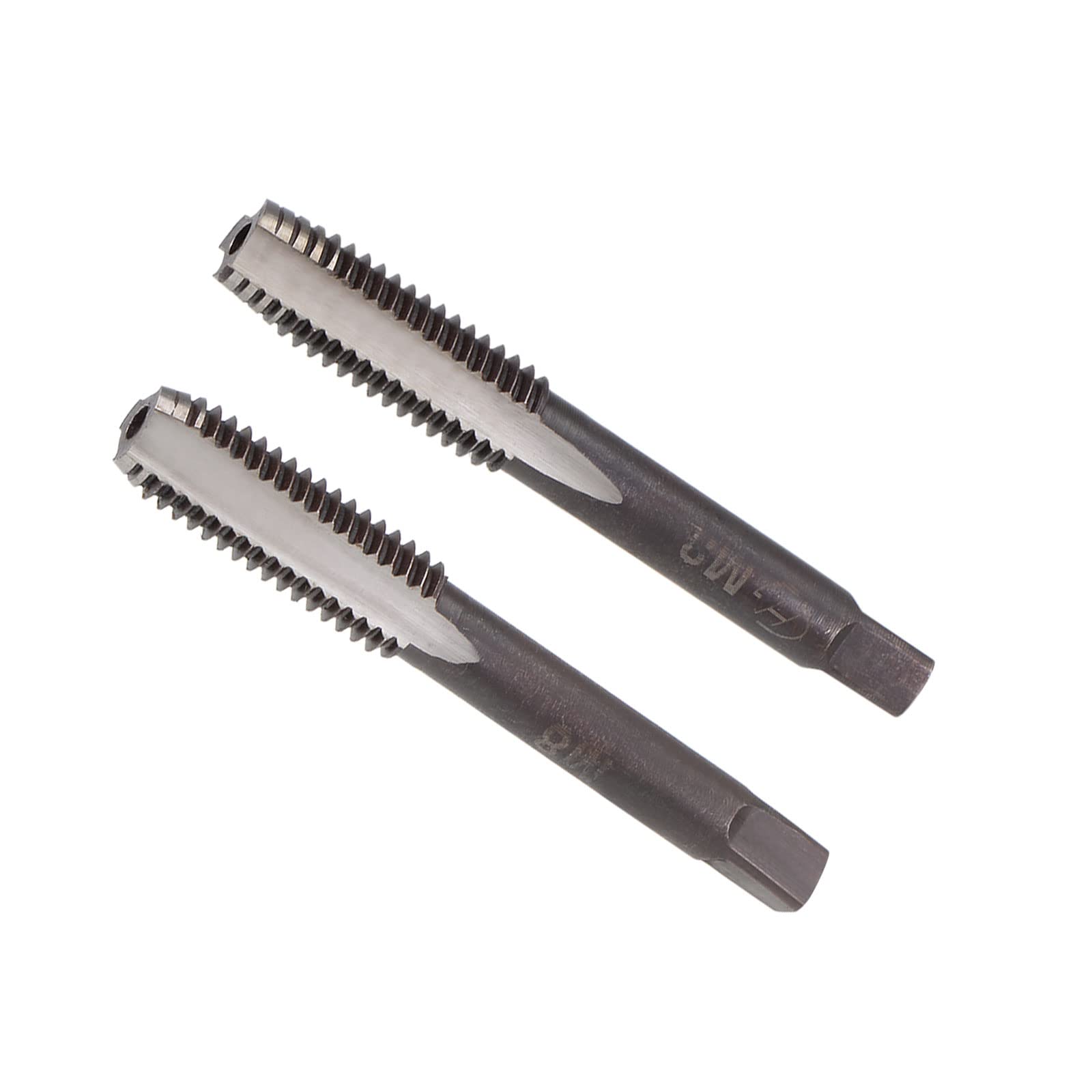 CoCud Hand Threading Taps, M8 x 1.25 Thread, Metric Alloy Tool Steel Screw Tapping Taper Bottom Tap - (Applications: for Machine Thread Repair), 1-Pair