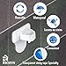 RICHYN Adhesive Small Hooks – Powerfull, Easy to Install and Utility – Perfect for Fixing Wire, Toothbrush, Accessories, Electric Cord – Removable & Easy to take Off – White