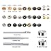 Caydo 200 Set 3 Style Snap Fasteners Kit Leather Rivets Binding Screws , Snap Buttons Press Studs kit with 5 Pieces Fixing Tools for Thin Leather, Jacket, Jeans Wear, Bracelet, Bag