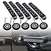 HOZAN 5pcs/Set Aluminum Door Handle Inserts with Star Push Button Knobs Cover Trim Compatible with 2007-2017 JK Unlimited 4 Door
