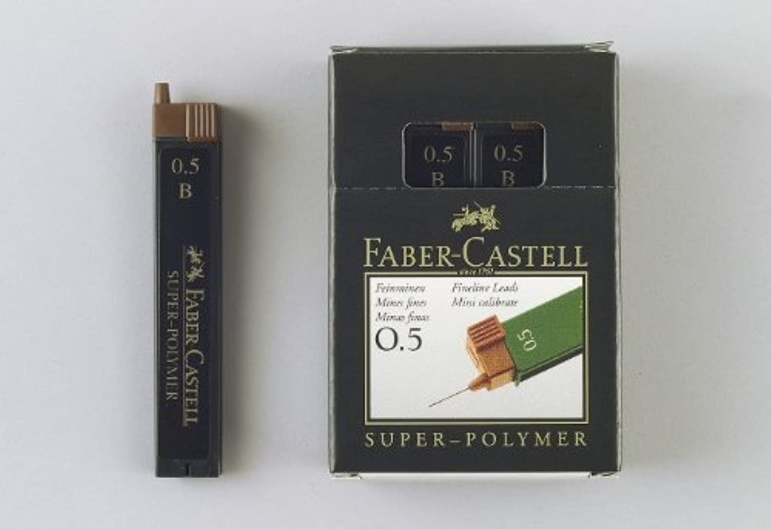 Super-Polymer Fine Leads 0.5 mm 2B Pack of 12