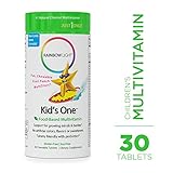 Rainbow Light - Kids One Food-Based Multivitamin - Chewable Probiotic, Vitamin, and Mineral Supplement; Soy and Gluten-Free; Supports Brain, Bone, Heart, Eye and Immune Health in Kids - 90 Tablets