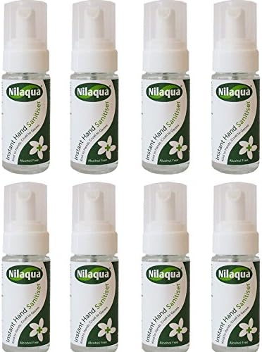 Alcohol Free Hand Sanitiser - Multipack, 55ml Travel Size (5 Bottles - 55ml)