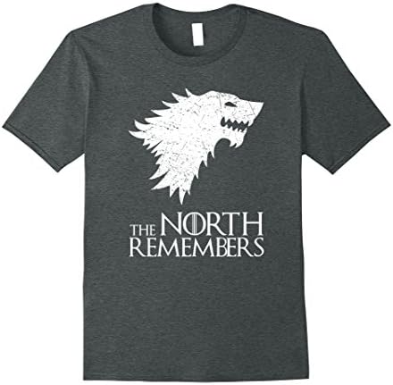Mens The North Remembers T-Shirt - Funny Quote Tee Shirt Medium Dark Heather
