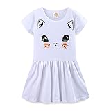LittleSpring Toddler Girls Twirly Skater Dress