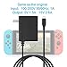 Rocketek USB C Power Supply Charger Adapter for Nintendo Switch, Wide voltage AC Charger Adapter with 5FT/1.5M Charging Cord 15V 2.6A Fast Charging Kit for N-Switch Dock/Pro Controller (Support TV Mod