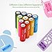 EBL Rechargeable AA Batteries (10 Colors) High Capacity 2500mAh Ni-MH