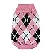 Outtop Cute Pet Dogs Plaid Pattern Warm Knitting Sweater (XS, A)
