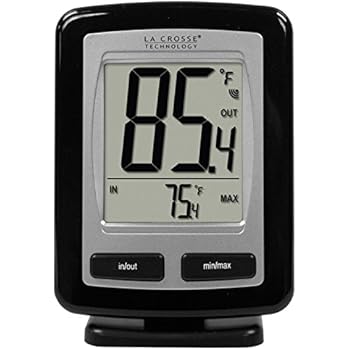 La Crosse Technology WS-9009BK-IT-CBP Wireless Outdoor temperature station with Indoor thermometer, MIN/MAX records