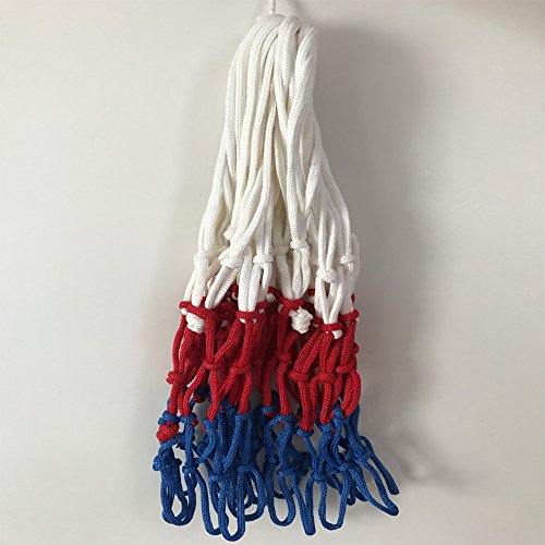 image for Agirlvct 2 Pcs Basketball Net Replacement, Heavy Duty 12 Loops Standa