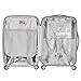 Olympia U.S.A. Denmark Expandable Hardcase Suitcase with Spinner Wheels, Available in 3-Piece Luggage Set and Carry-On Size, White