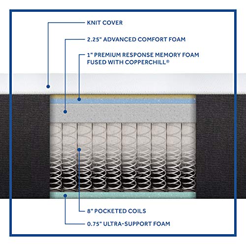 Sealy Hybrid Bed in a Box 12 Inch, Medium Feel, King Size