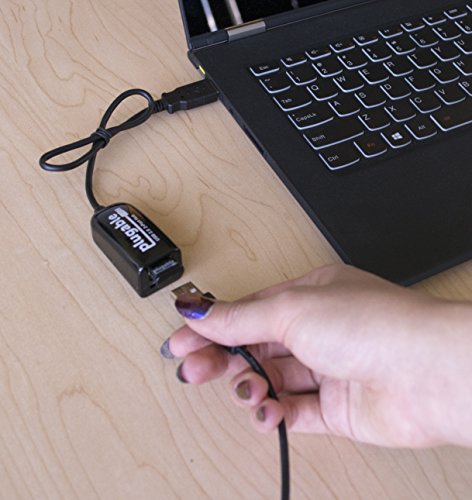 Plugable USB 2.0 2-Port High Speed Ultra Compact Hub/Splitter (480 Mbit/s, USB 2.0 Windows, Linux, OS X, Chrome OS)