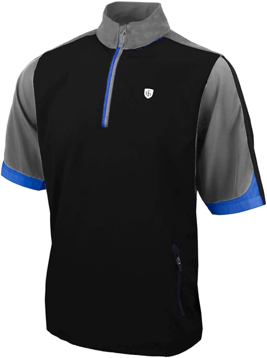 Island Green Men's Golf Mens Short Sleeve Ultra Light Water Resistant Windproof Thermal 