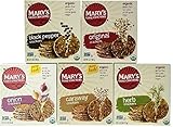 Mary's Gone Crackers Variety Pack with Onion, Herb, Black Pepper, Original, Caraway 6.5oz