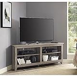 Home Accent Furnishings Lucas 58 Inch Wide Corner Television Stand in Driftwood