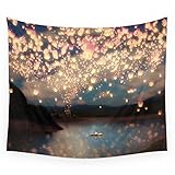 Society6 Love Wish Lanterns Wall Tapestry Small: 51
