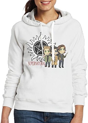 Jozie Women's Sweater Supernatural Logo Size XL White