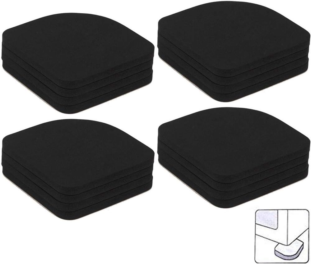 Amaoma Antivibration Pads Non Slip Matting Washing Machine Shock Absorbers Universal Rubber Silent Feet Pads for Washing Machine Dryer Treadmill Refrigerator Home Appliance Table Chair 16 Pieces