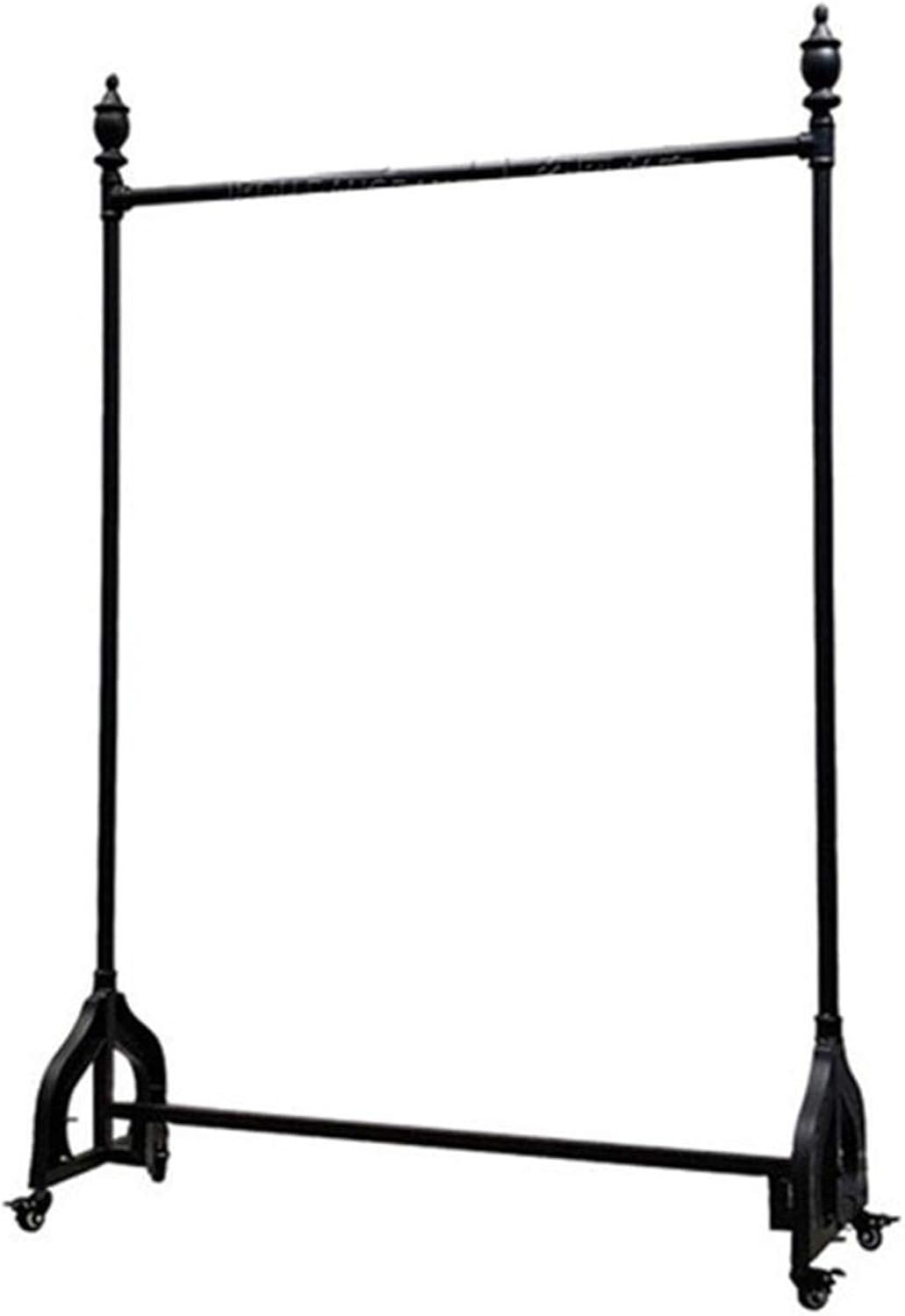 Antique Metal Clothes Rail, Horizontal Bar Vertical Clothing Rack