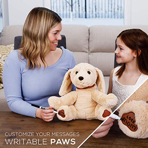 Dog stuffed animals - Cute, Soft and Cuddly Puppy Plush Animals Toy. Great Gifts for Baby Showers, Birthdays, Valentines or Christmas. Super Huggable Dogs Puppies Plushies Golden Retriever Labrador