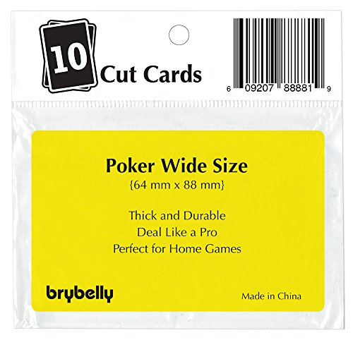 Brybelly Lot Of 10 Poker Size Cut Cards Yellow Pricepulse