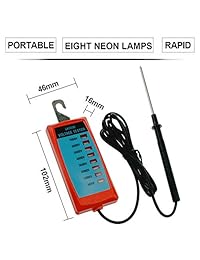 all-sun LED Voltaje de valla eléctrica Tester Max 7 KV